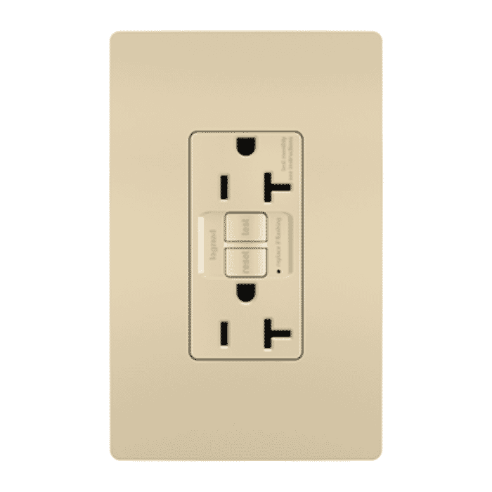 LeGrand Radiant Self-Testing GFCI Outlet in Ivory LeGrand Radiant Self-Testing GFCI Outlet in Ivory