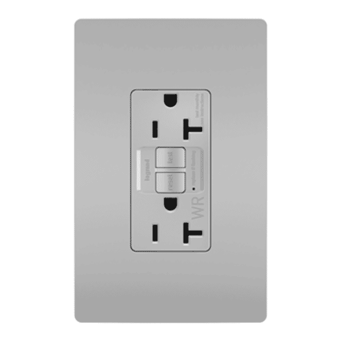 LeGrand Radiant Self-Testing GFCI Outlet in Gray LeGrand Radiant Self-Testing GFCI Outlet in Gray