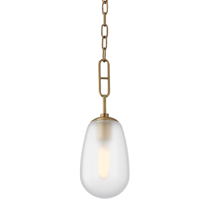 Hudson Valley Bruckner Mini Pendant in Aged Brass Hudson Valley Bruckner Mini Pendant in Aged Brass