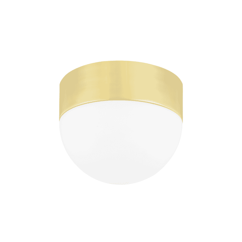 Adams 2-Light Ceiling Light in Aged Brass