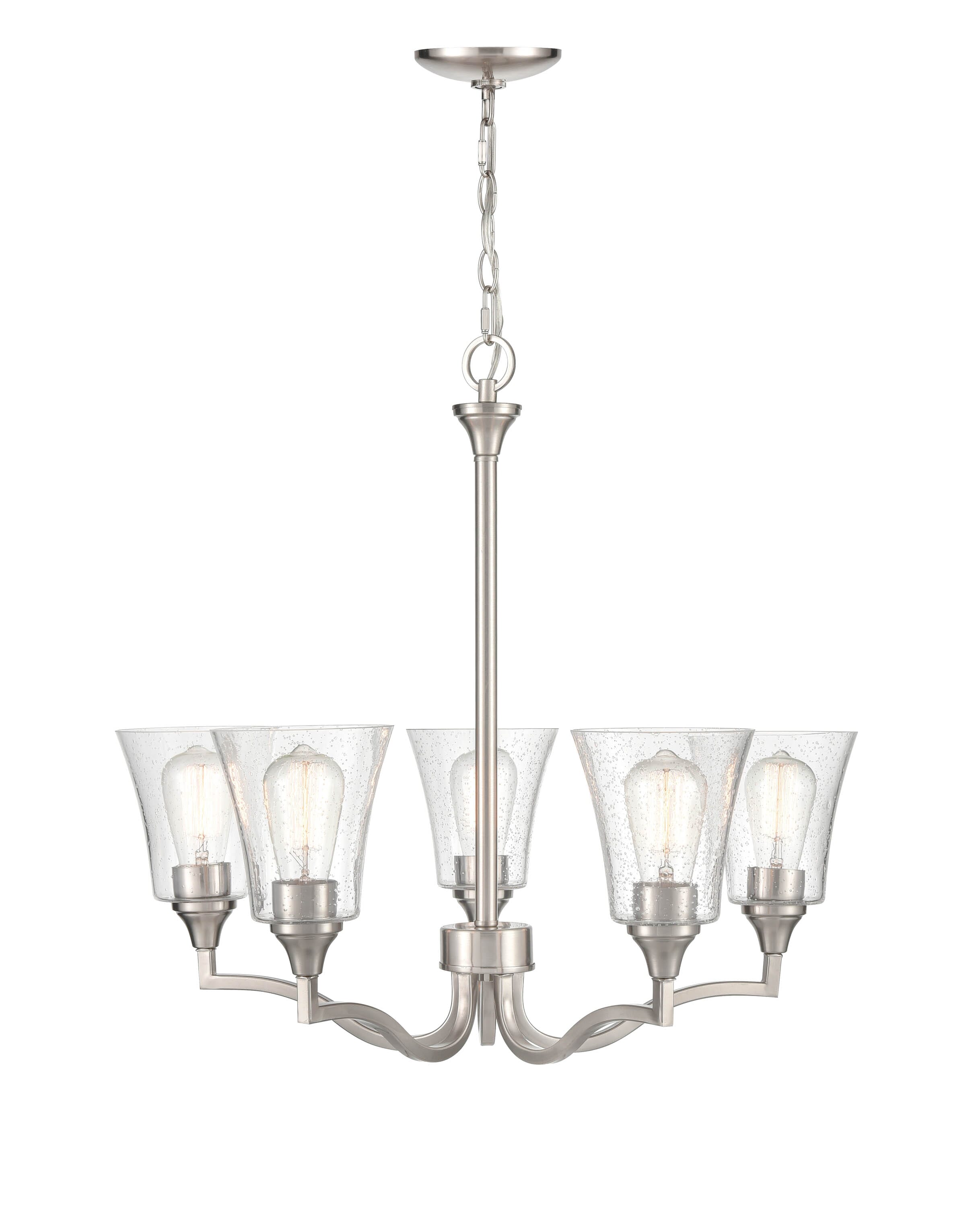 Millennium Caily 5-Light Chandelier in Brushed Nickel