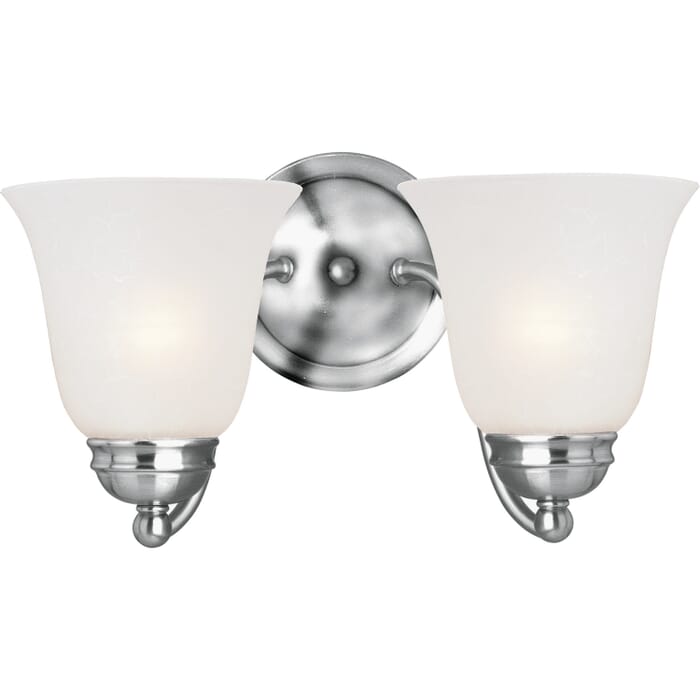Basix 2-Light Wall Sconce in Polished Chrome Basix 2-Light Wall Sconce in Polished Chrome