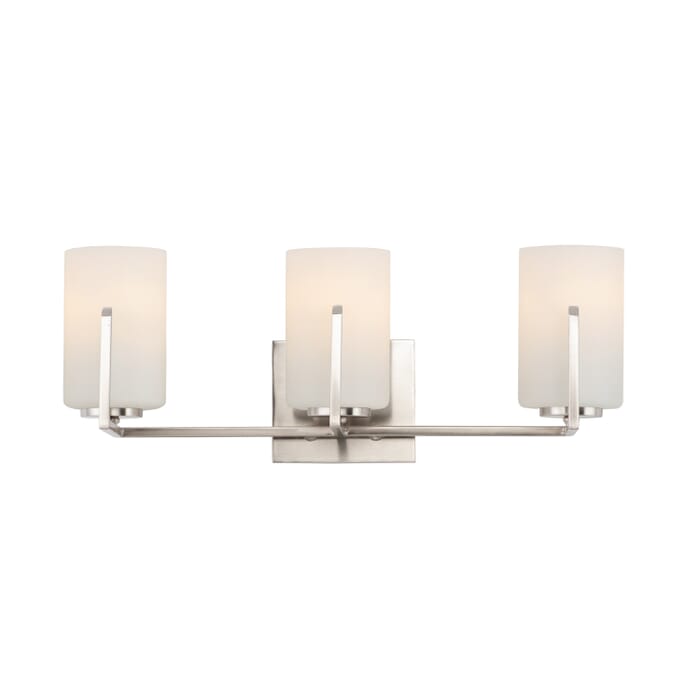 Maxim Dart 3-Light Bathroom Vanity Light in Satin Nickel Maxim Dart 3-Light Bathroom Vanity Light in Satin Nickel