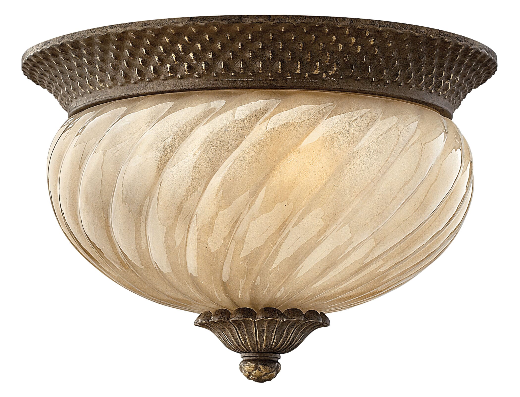 Pearl Bronze LED Flush Mount from the Plantation Collection