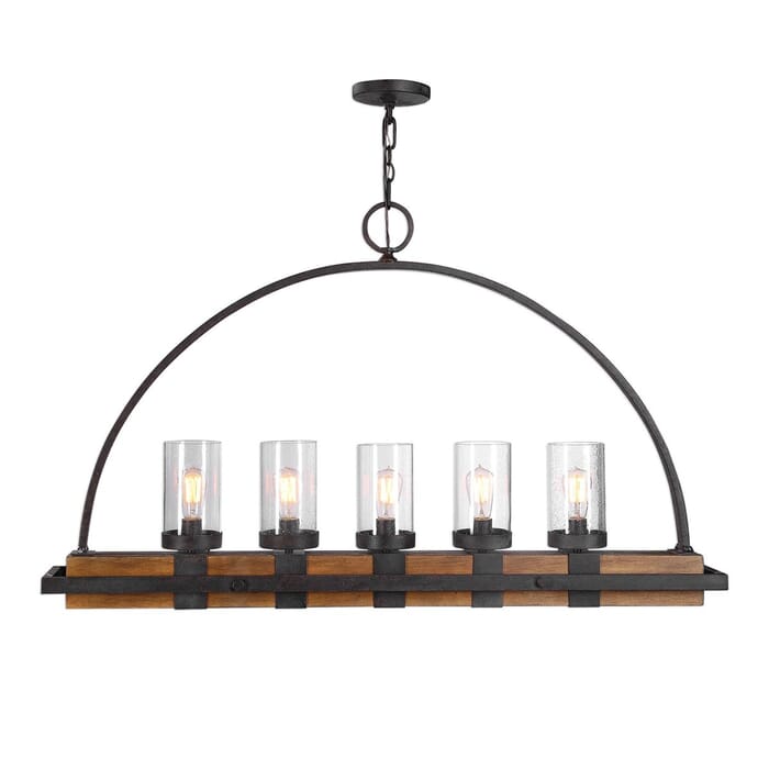 Uttermost Atwood, 5-Light 51" Linear Pendant by Kalizma Home Uttermost Atwood, 5-Light 51" Linear Pendant by Kalizma Home