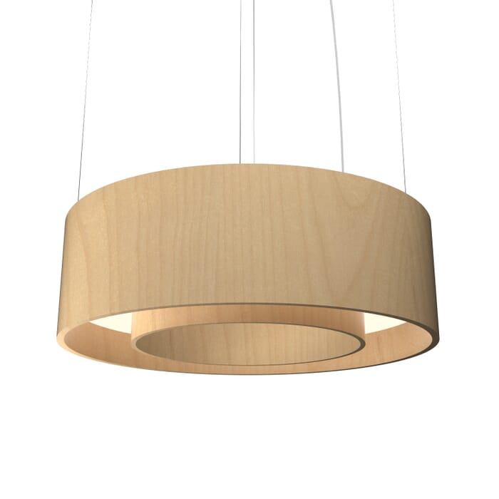 Cylindrical LED Pendant in Maple Cylindrical LED Pendant in Maple