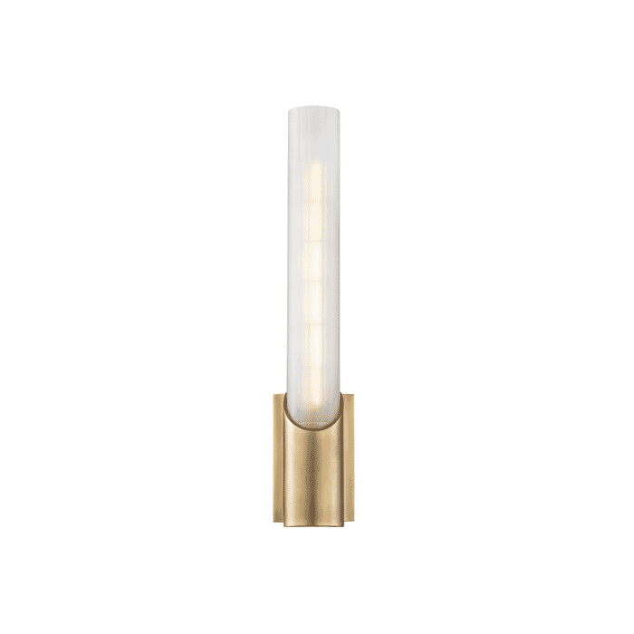 Hudson Valley Pylon 14" Wall Sconce in Aged Brass Hudson Valley Pylon 14" Wall Sconce in Aged Brass