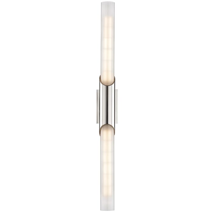 Hudson Valley Pylon 2-Light 26" Wall Sconce in Polished Nickel Hudson Valley Pylon 2-Light 26" Wall Sconce in Polished Nickel
