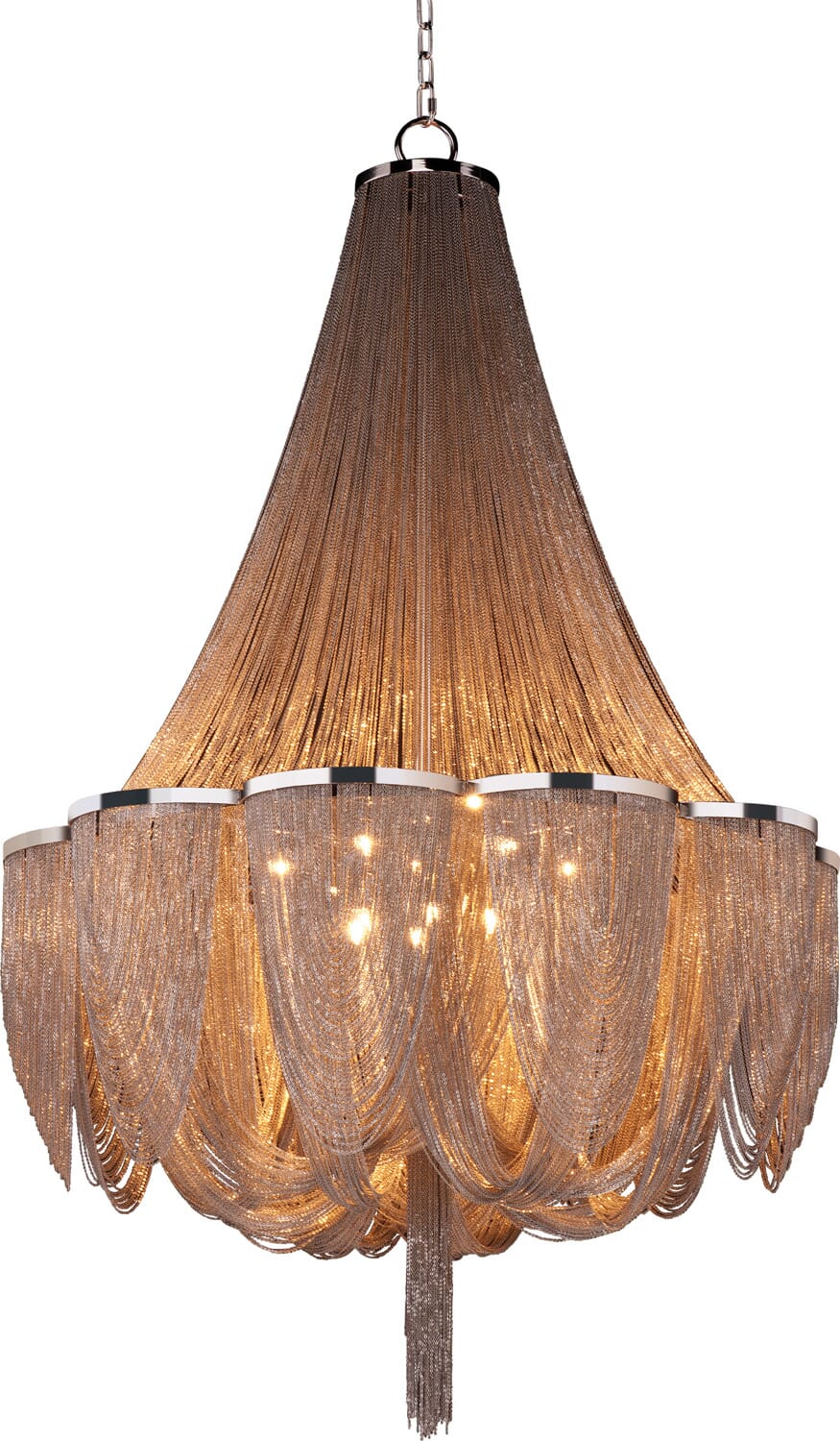 Chantilly 14-Light 14 Light Chandelier in Polished Nickel