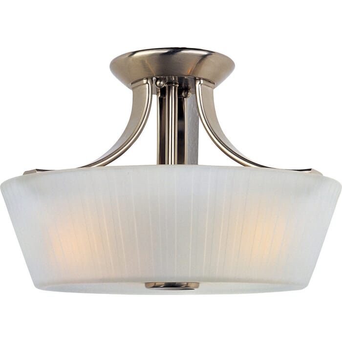 Maxim Lighting Finesse 3-Light Semi-Flush Mount in Satin Nickel Maxim Lighting Finesse 3-Light Semi-Flush Mount in Satin Nickel
