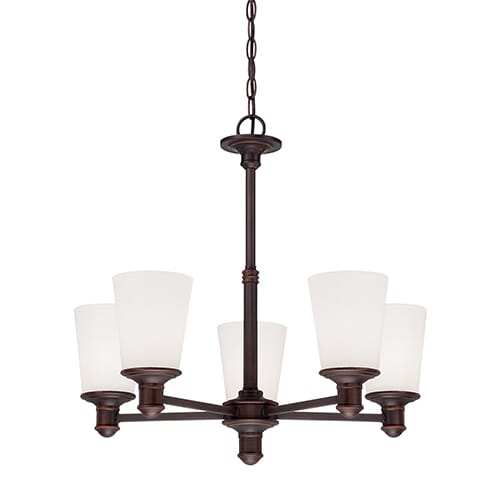 Cimmaron 5Light Chandelier in Rubbed Bronze
