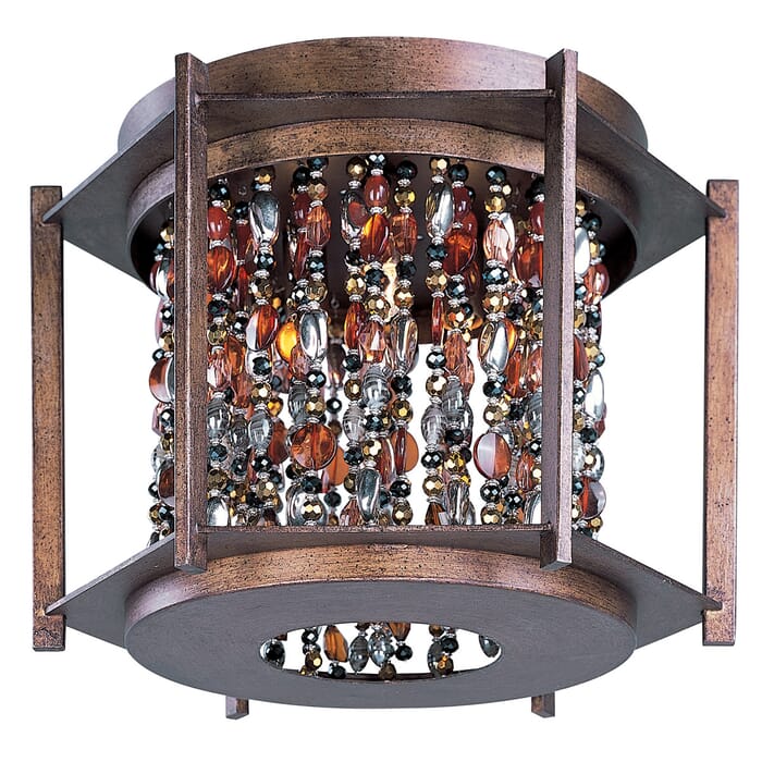 Maxim Lighting Trinket 3-Light Flush Mount in Chestnut Maxim Lighting Trinket 3-Light Flush Mount in Chestnut