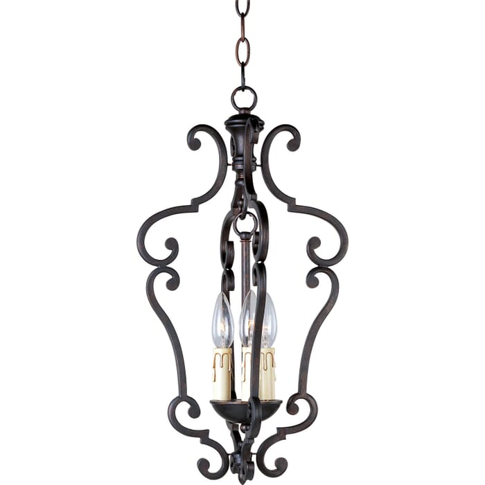 Richmond 3-Light Entry Foyer Pendant in Colonial Umber Richmond 3-Light Entry Foyer Pendant in Colonial Umber