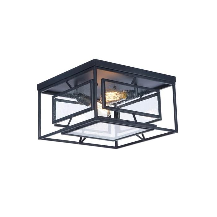 Maxim Lighting Era 2-Light 2-Light Flush Mount in Black Maxim Lighting Era 2-Light 2-Light Flush Mount in Black