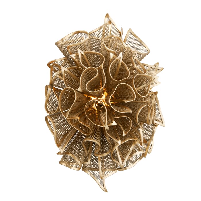 Corbett Pulse Wall Sconce in Gold Leaf Corbett Pulse Wall Sconce in Gold Leaf