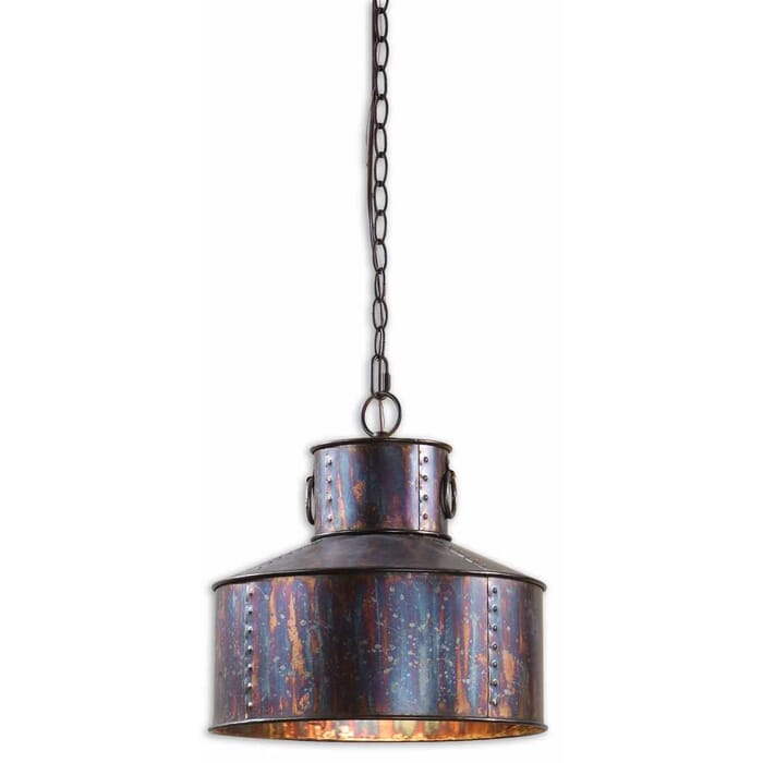 Uttermost Giaveno Oxidized Bronze Drum Pendant Uttermost Giaveno Oxidized Bronze Drum Pendant