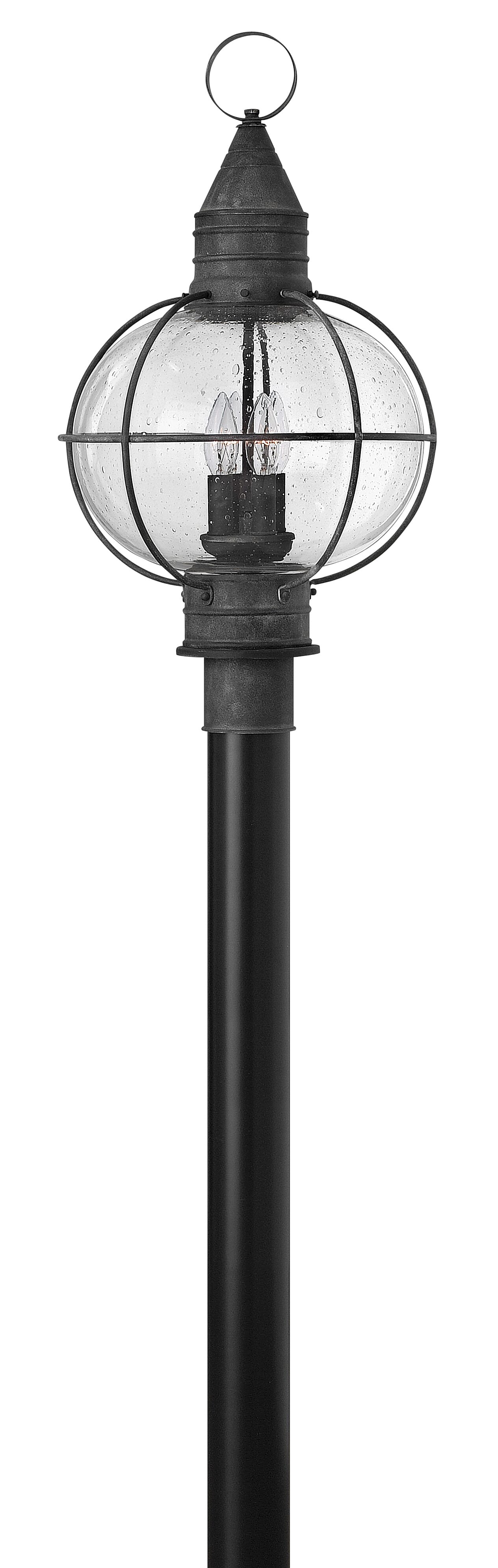 Aged Zinc LED Post Top from the Cape Cod Collection