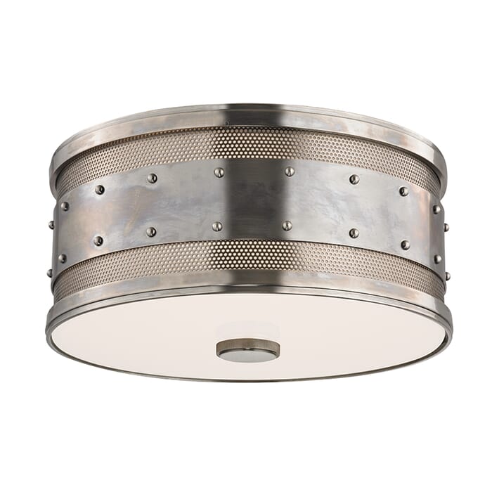 Hudson Valley Gaines 2-Light Ceiling Light in Historical Nickel Hudson Valley Gaines 2-Light Ceiling Light in Historical Nickel