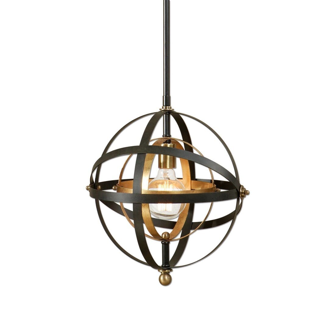 Uttermost Rondure 14.5" Sphere Mini Pendant in Dark Oil Rubbed Bronze