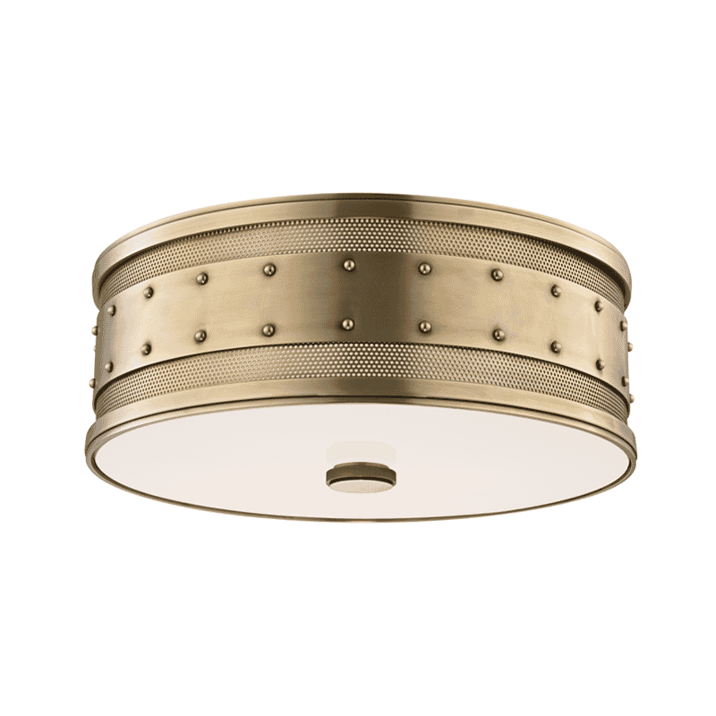 Gaines 3-Light Ceiling Light in Aged Brass