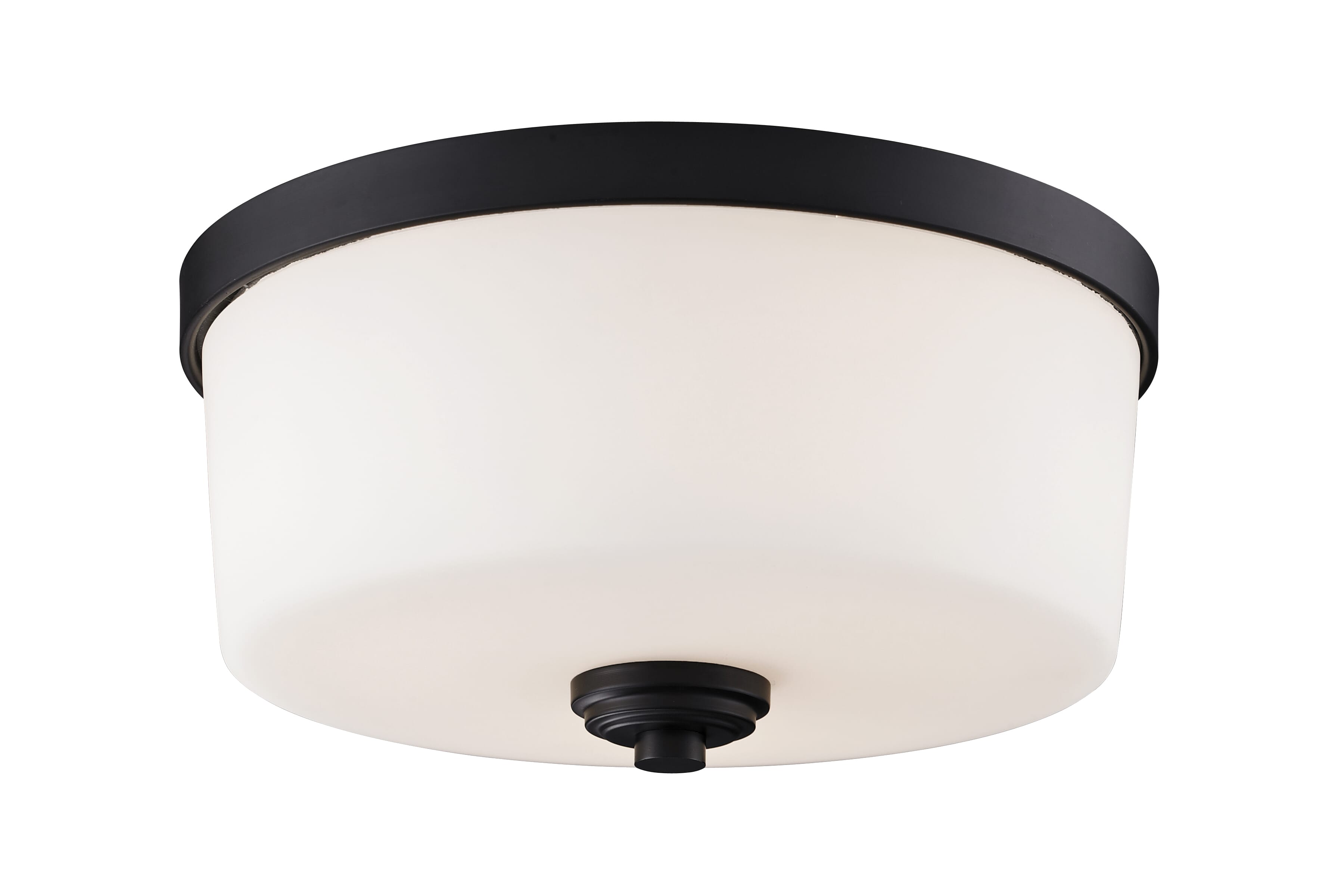Z-Lite Arlington 3-Light Flush Mount Ceiling Light In Bronze