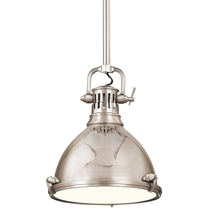 Hudson Valley Pelham 12" Pendant Light in Polished Nickel Hudson Valley Pelham 12" Pendant Light in Polished Nickel