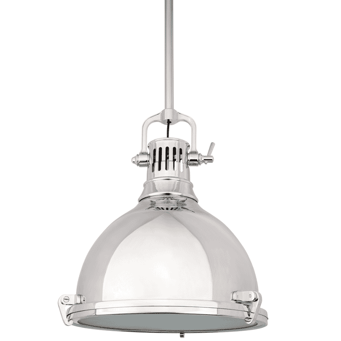 Hudson Valley Pelham 17" Pendant Light in Polished Nickel Hudson Valley Pelham 17" Pendant Light in Polished Nickel