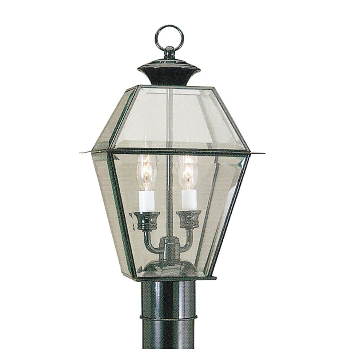 Westover 2-Light Outdoor Post Lantern in Black Westover 2-Light Outdoor Post Lantern in Black