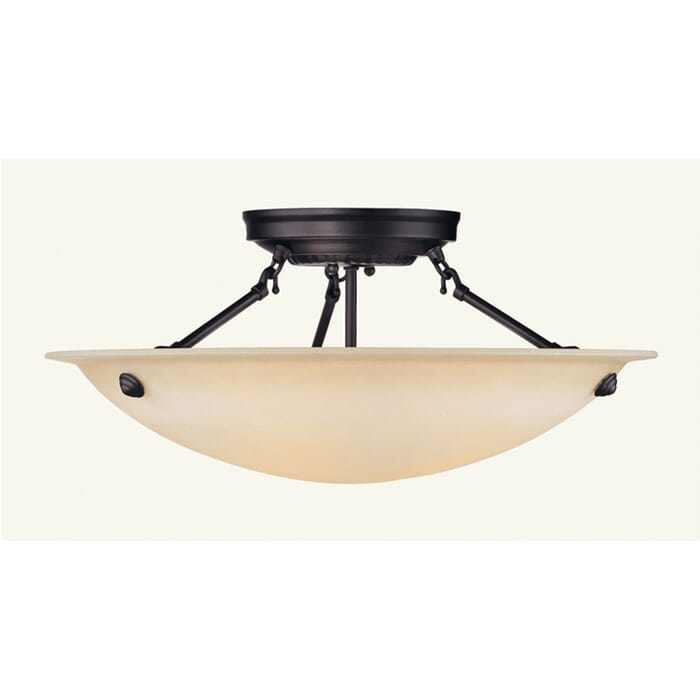 Oasis 3-Light Ceiling Mount in Bronze Oasis 3-Light Ceiling Mount in Bronze