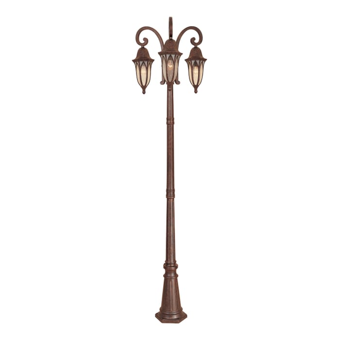 Berkshire 3-Light Post Lantern in Burnished Antique Copper Berkshire 3-Light Post Lantern in Burnished Antique Copper