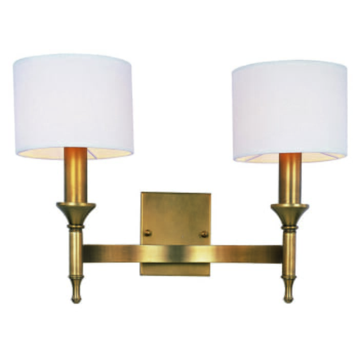 Maxim Lighting Fairmont 13" 2-Light Wall Sconce in Natural Aged Brass Maxim Lighting Fairmont 13" 2-Light Wall Sconce in Natural Aged Brass