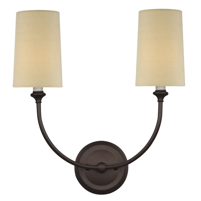 Libby Langdon for Crystorama Sylvan 16" Wall Sconce in Dark Bronze Libby Langdon for Crystorama Sylvan 16" Wall Sconce in Dark Bronze