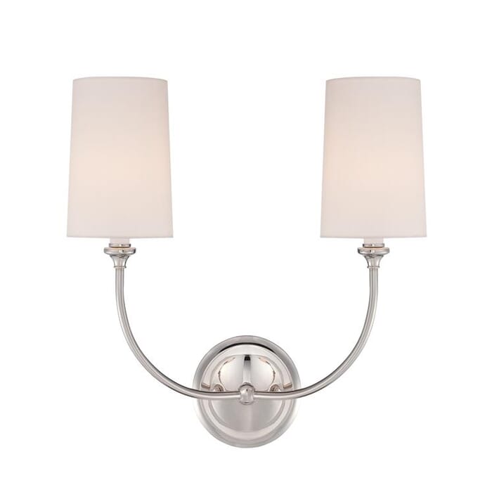 Libby Langdon for Crystorama Sylvan 16" Wall Sconce in Polished Nickel Libby Langdon for Crystorama Sylvan 16" Wall Sconce in Polished Nickel