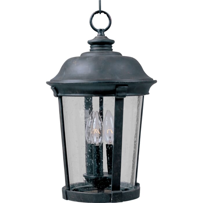 Dover DC 3-Light Outdoor Hanging Lantern in Bronze Dover DC 3-Light Outdoor Hanging Lantern in Bronze