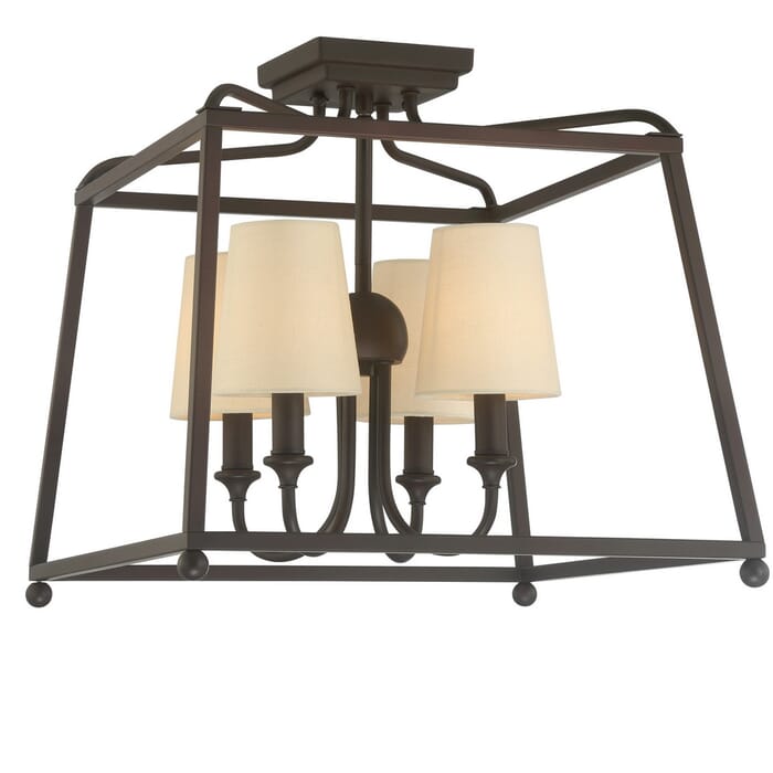 Libby Langdon for Crystorama Sylvan 16" Ceiling Light in Dark Bronze Libby Langdon for Crystorama Sylvan 16" Ceiling Light in Dark Bronze