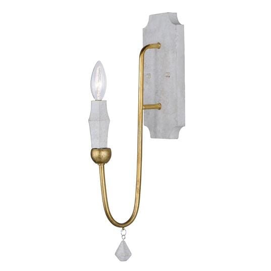 Gold leaf sconce deals