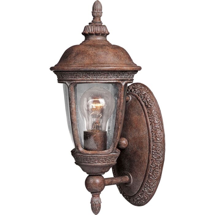 Knob Hill DC 1-Light Outdoor Wall Lantern in Sienna Knob Hill DC 1-Light Outdoor Wall Lantern in Sienna