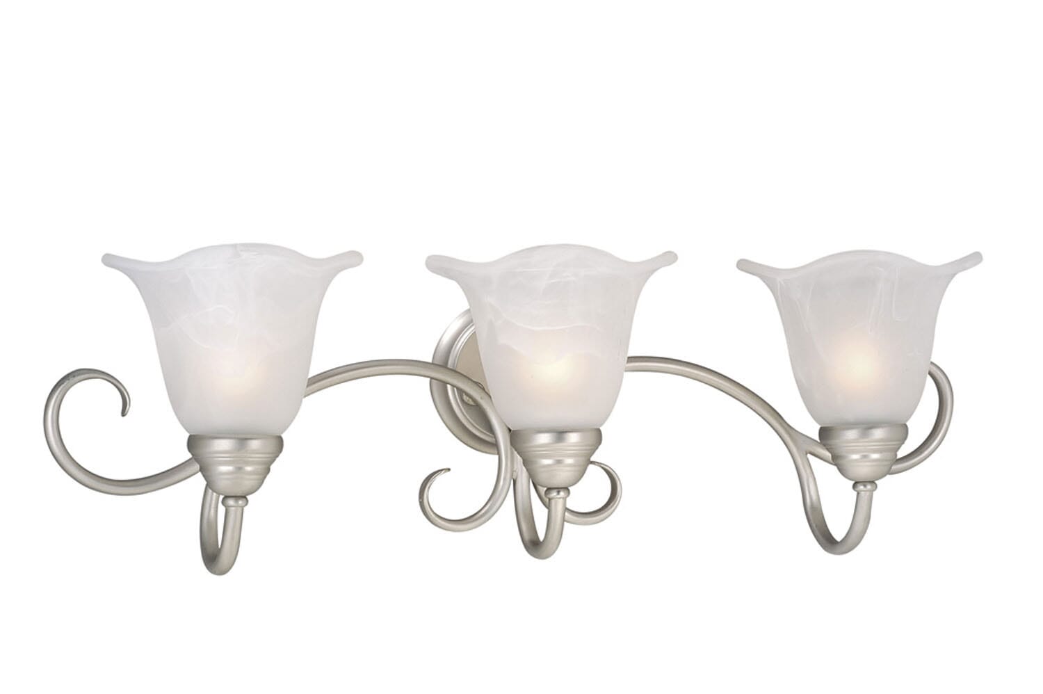 Bella 3-Light Bathroom Vanity Light in Brushed Nickel