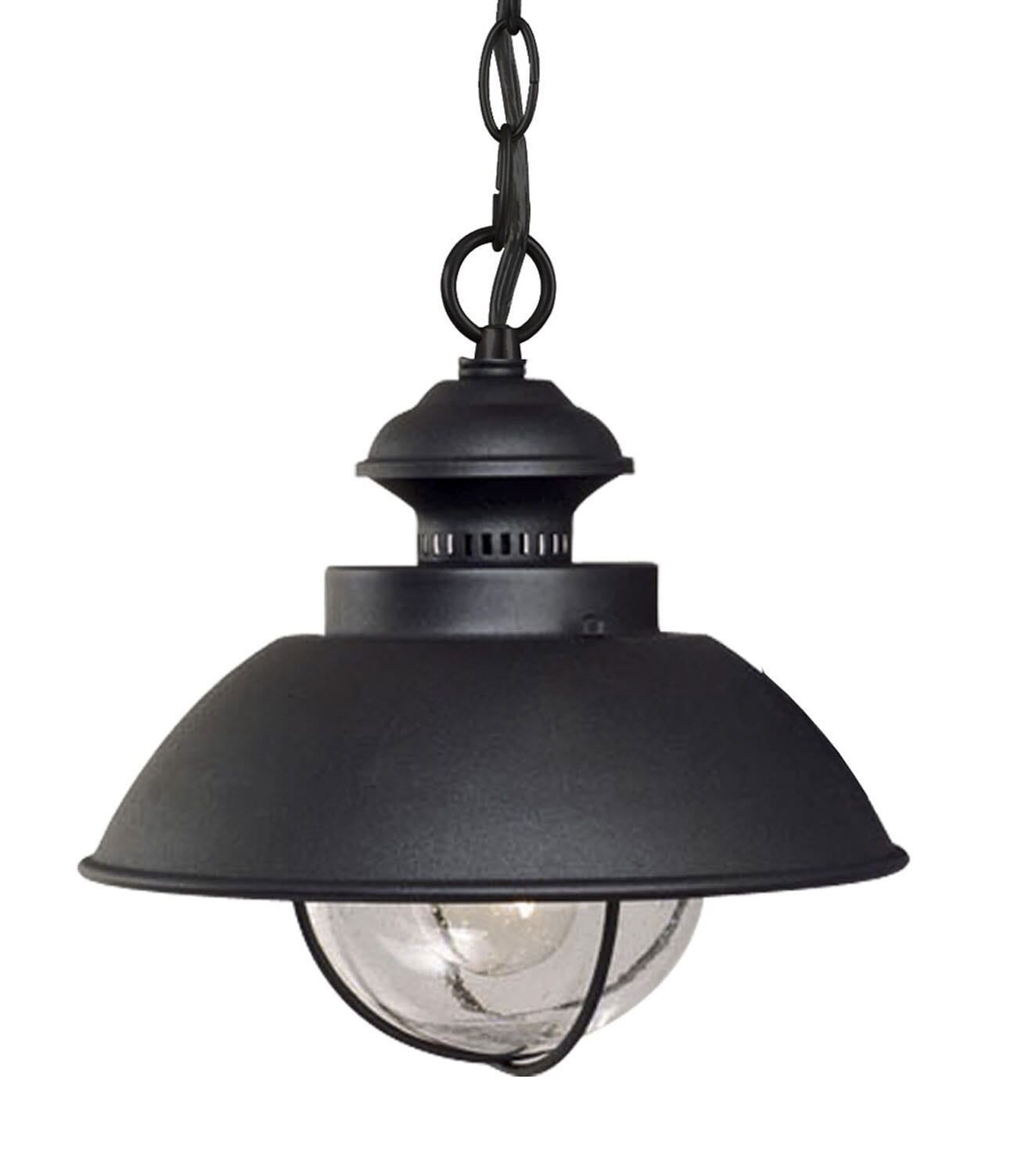 Harwich 1-Light Outdoor Pendant in Textured Black