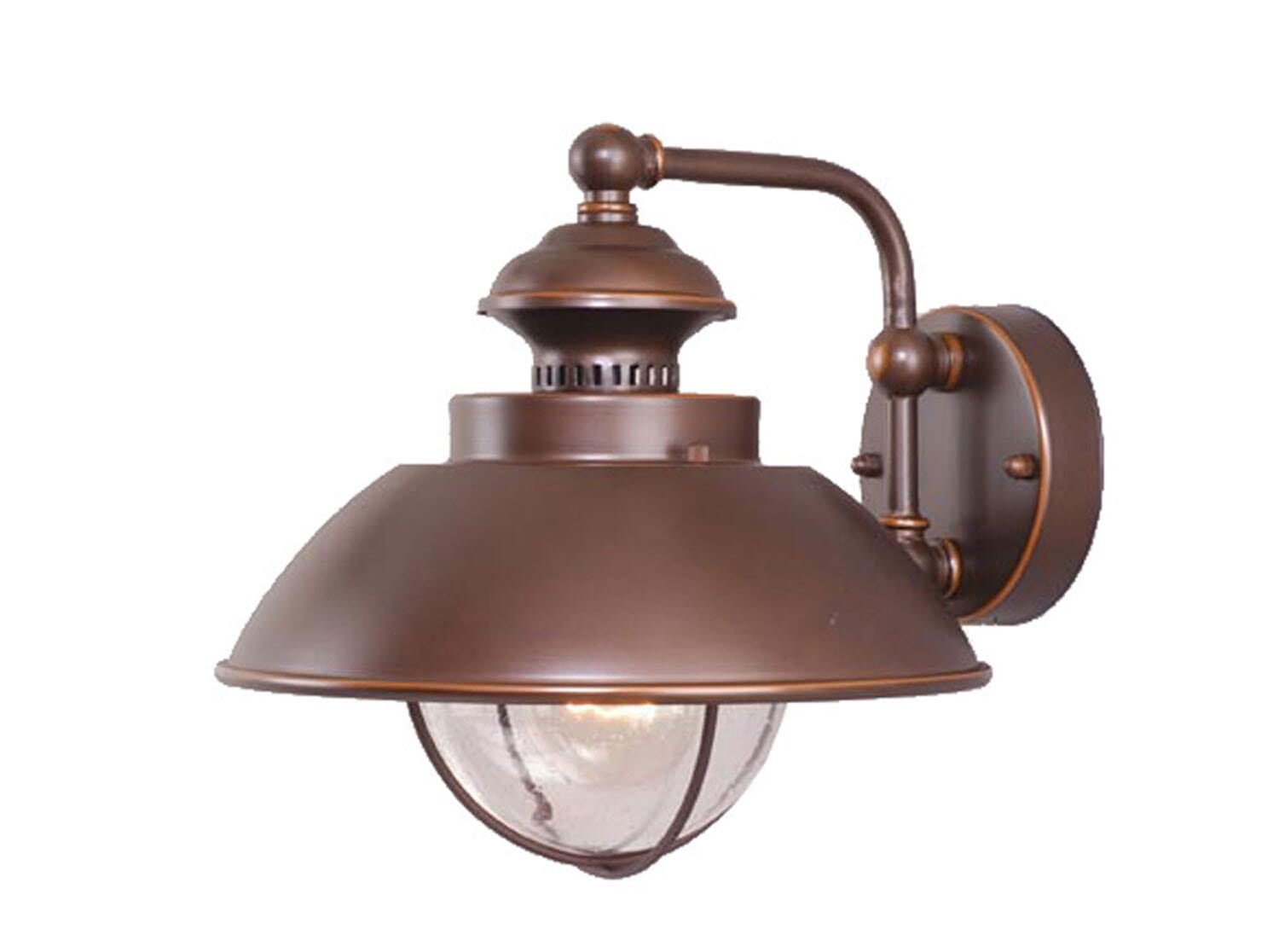 Harwich 1-Light Outdoor Wall Mount in Burnished Bronze