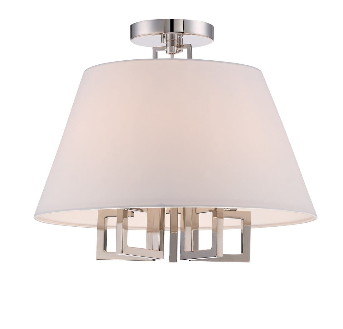 Libby Langdon for Westwood 16" Ceiling Light in Polished Nickel