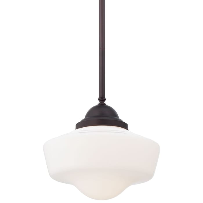 Minka Lavery School House Pendant Light in Brushed Bronze Minka Lavery School House Pendant Light in Brushed Bronze