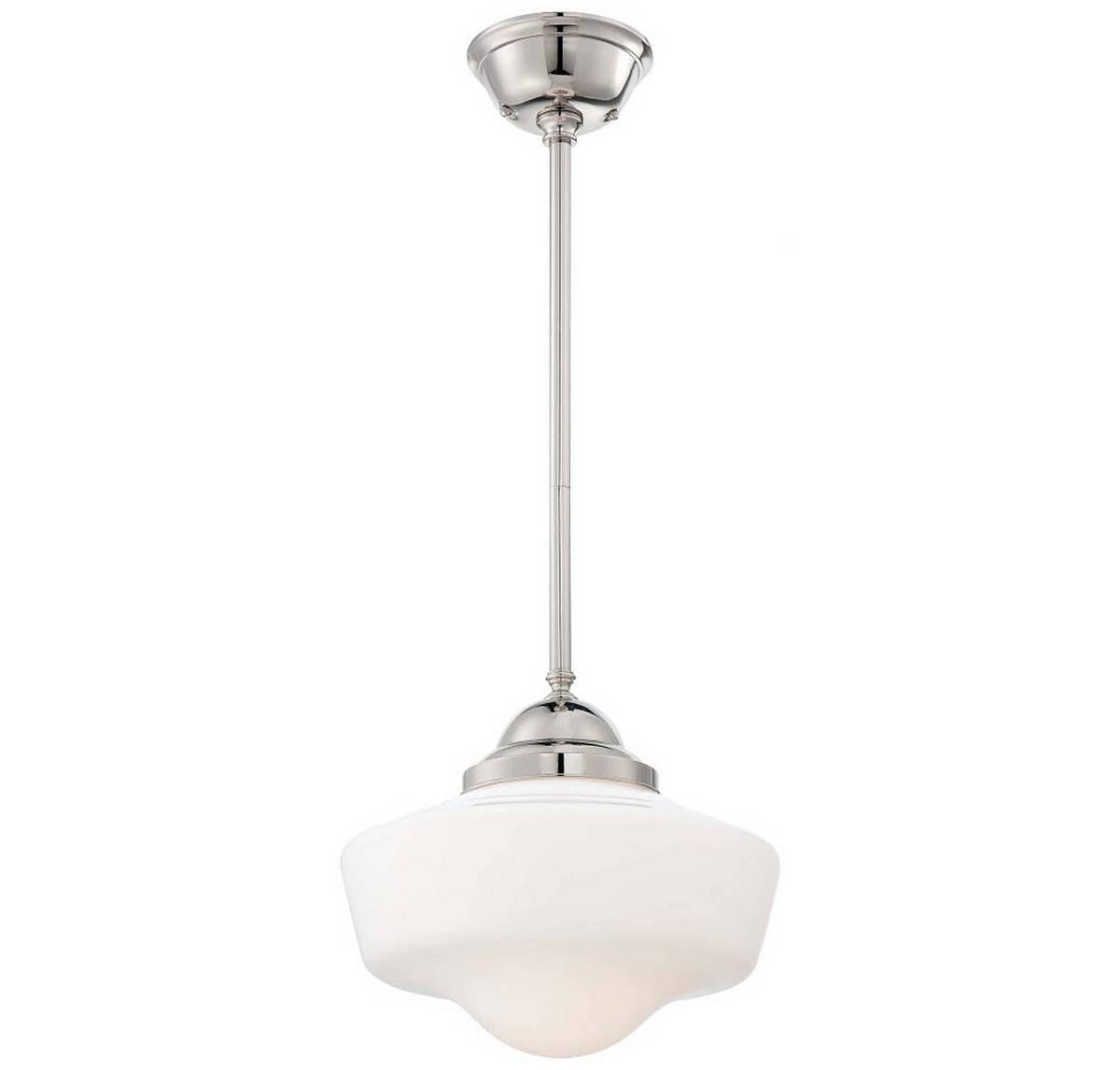 14" Pendant Light in Polished Nickel