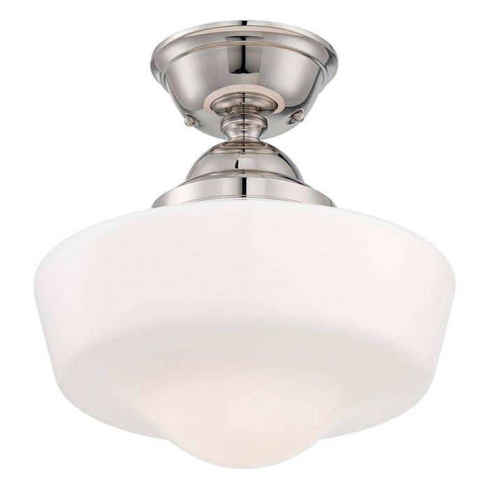 Minka Lavery 14" Pendant Light in Polished Nickel Minka Lavery 14" Pendant Light in Polished Nickel