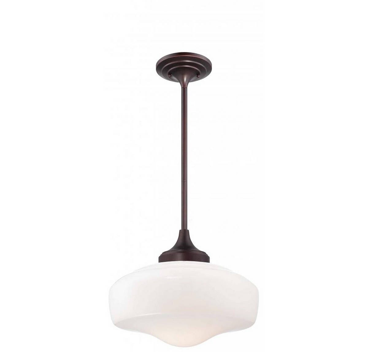 Minka Lavery School House 17 Pendant Light in Brushed Bronze
