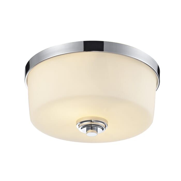 Z-Lite Lamina 2-Light Flush Mount Ceiling Light In Chrome Z-Lite Lamina 2-Light Flush Mount Ceiling Light In Chrome