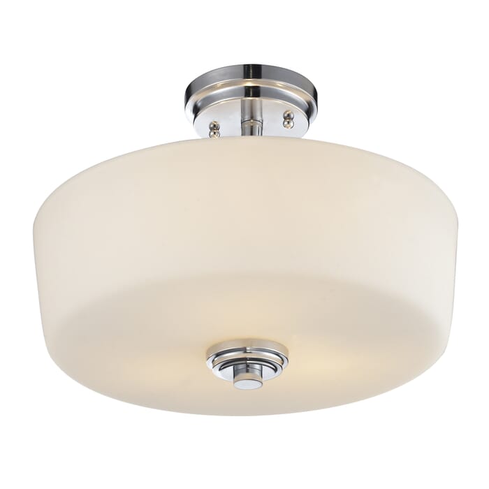 Z-Lite Lamina 3-Light Semi Flush Mount Ceiling Light In Chrome Z-Lite Lamina 3-Light Semi Flush Mount Ceiling Light In Chrome