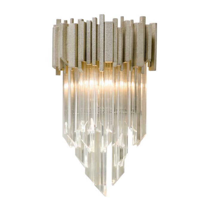 Corbett Mystique Wall Sconce in Modern Silver Leaf Corbett Mystique Wall Sconce in Modern Silver Leaf