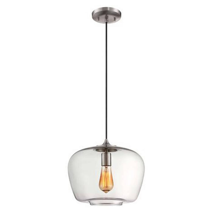 Minka Lavery 12" Pendant Light in Brushed Nickel Minka Lavery 12" Pendant Light in Brushed Nickel