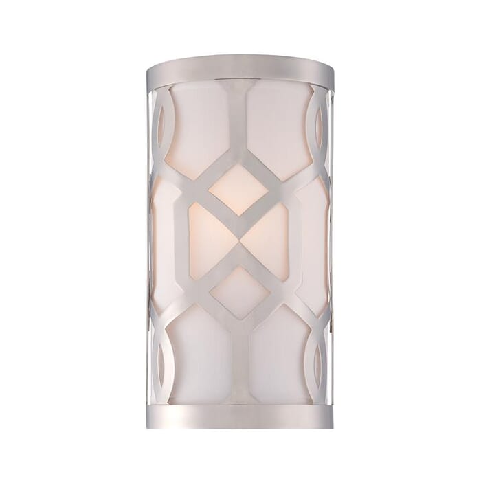 Libby Langdon for Crystorama Jennings 12" Wall Sconce in Polished Nickel Libby Langdon for Crystorama Jennings 12" Wall Sconce in Polished Nickel